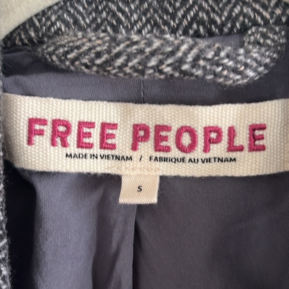 Free People Heritage Double Breasted Crop Blazer - Picture 2 of 3